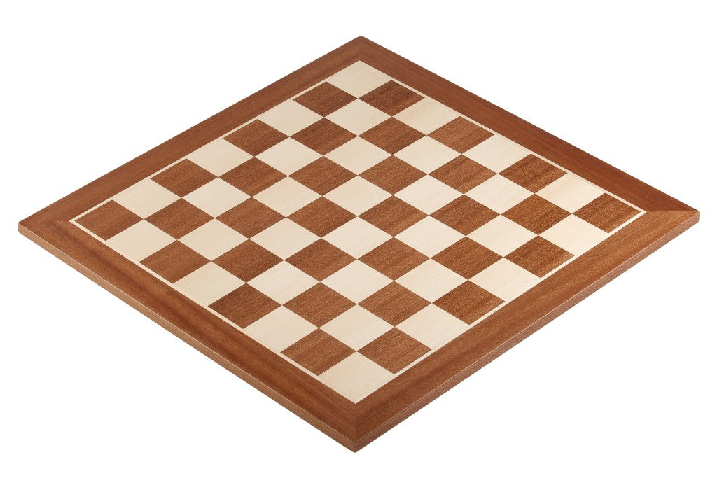Square – Jeu D’échecs En Bois N°6 Acajou – Échiquier Pliable 53 Cm, Pièces Staunton Avec Contrepoids – Finition Satinée