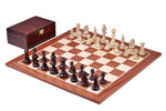 Charger l&#39;image dans la galerie, Échiquier et Pièces d&#39;échecs en Bois avec Coffret de Rangement
