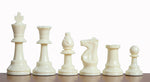 Charger l&#39;image dans la galerie, pièces d&#39;échecs blanc Staunton classique en plastique
