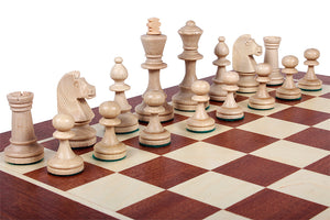 Pièces d'échecs en Bois couleur blanche