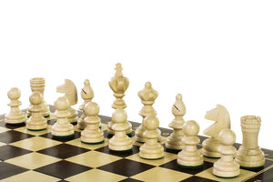 Pièces d'échecs en bois Staunton blanc
