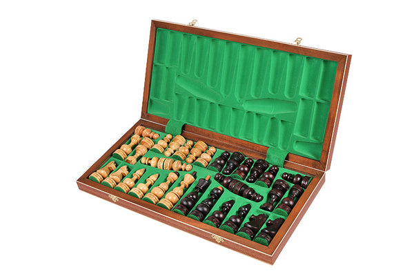 Jeu D'échecs Magnétique 3 En 1 En Bois - 39 Cm Pliable - Avec échecs, Dames Et Backgammon - Pour Famille Et Voyage - 11