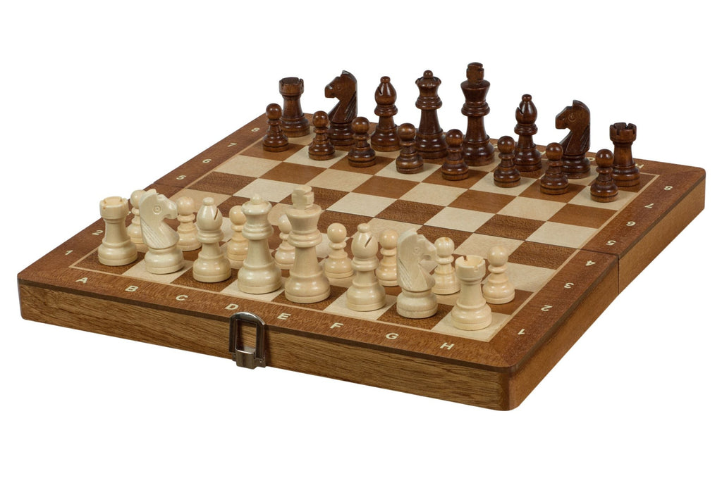 Coffret Jeu d'échecs pliant magnétiques en bois échiquier et pions