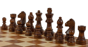 Jeu d'Échecs en Bois de Voyage, Pliant et Magnétique - Pièces d'échecs en bois