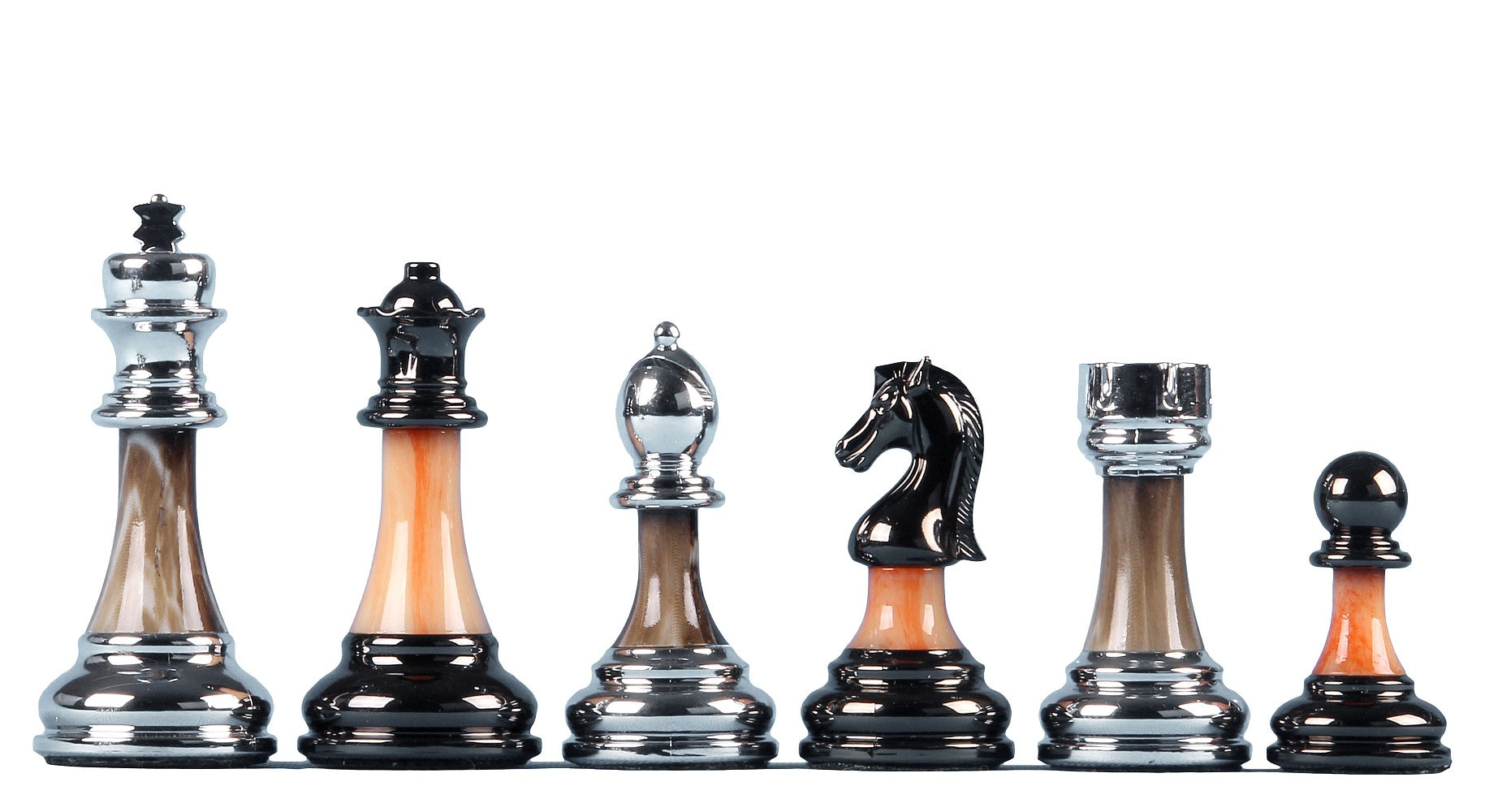 pièces d'échecs originales de luxe en métal