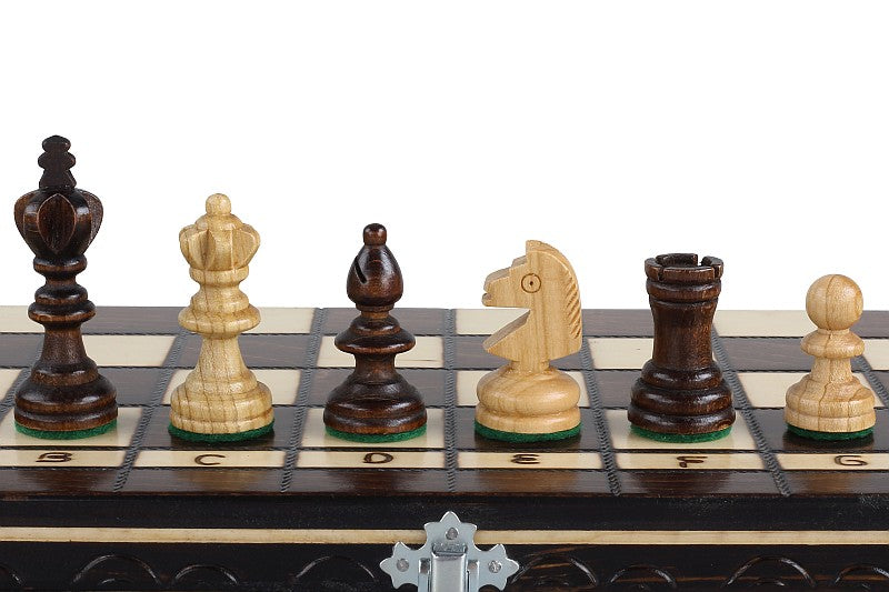 Pièces d'échecs en Bois - Grand Ensemble 2 en 1