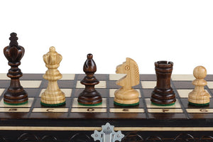 Pièces d'échecs en Bois - Grand Ensemble 2 en 1