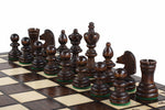 Charger l&#39;image dans la galerie, Pièces noires d&#39;un Jeu de Dames en Bois - Grand Ensemble 2 en 1
