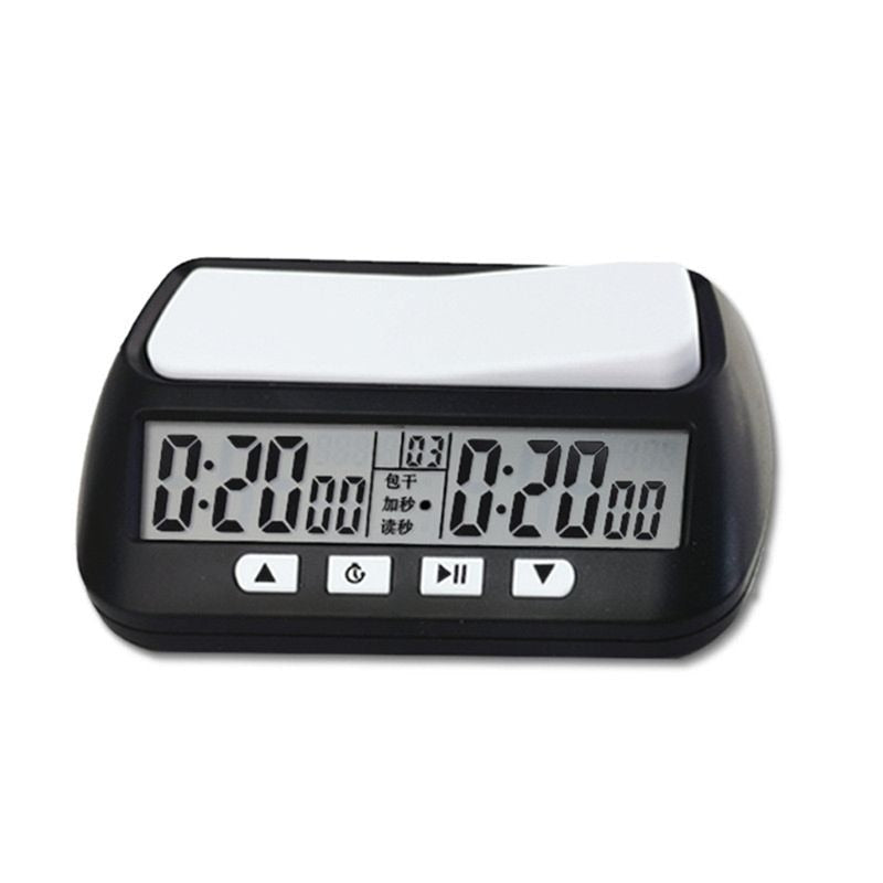 LEAP Horloge d'échecs Programme Minuterie numérique mise à jour Avancée pour Jeu et Échecs avec Bonus et Délai Compte à rebours et Alarme Blanc LEAP Horloge d'échecs Programme Minuterie numérique mise à jour Avancée pour Jeu et Échecs avec Bonus et Délai Compte à rebours et Alarme Blanc