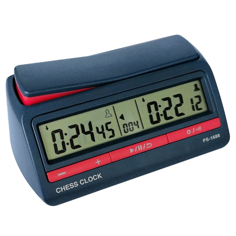 Horloge échecs Numérique Professionnel Compact Numérique Horloge D'échecs Compte à Rebours Bonus De Jeu De Plateau Horloge Echecs