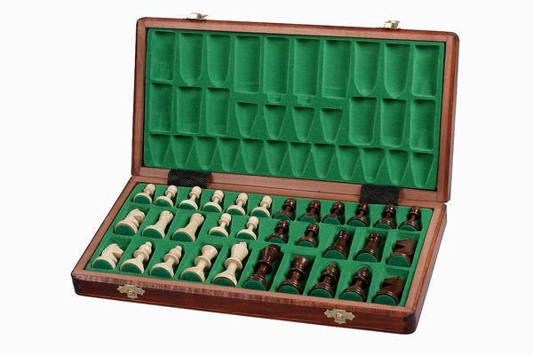 Square - Pro Jeu d'echecs No 4 - Noyer - Échiquier & Pièces d'échecs Square - Pro Jeu d'echecs No 4 - Noyer - Échiquier & Pièces d'échecs