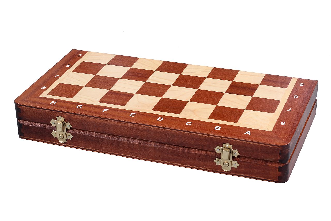 échiquier en bois pliable staunton jeu d'échec en bois de tournois N3
