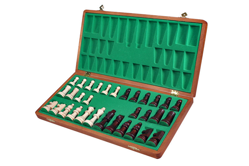 Jeu D’échecs Staunton En Bois Tournoi – Roi 7,7 Cm, Plateau 41 Cm, Coordonnées Algébriques, 2 Dames Supplémentaires – Husaria