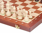 Charger l&#39;image dans la galerie, Zoom sur coin de jeu d&#39;échecs en bois et échiquier en bois staunton 4 
