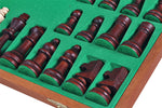 Charger l&#39;image dans la galerie, Jeu d&#39;Échec en bois et Échiquier en Bois Staunton № 4 Pliant avec Intérieur de Rangement pièces d&#39;échecs en bois de luxe originales
