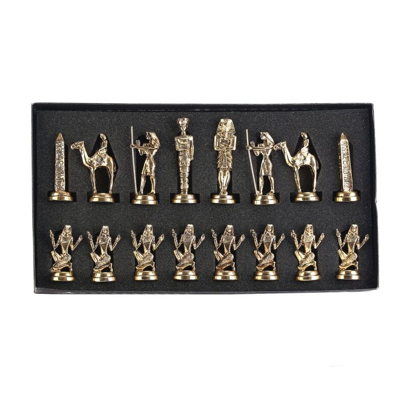 Figurines Jeu Echecs Egypte Ancienne Pharaon avec Echiquier Figurines Jeu Echecs Egypte Ancienne Pharaon avec Echiquier