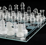 Charger l&#39;image dans la galerie, jeux d&#39;échecs en verre échiquier en verre crystal echec en verre jeu d echec en verre jeux echec en verre jeu echec en verre
