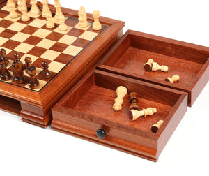 jeu d'échec en bois magnétique échiquier en bois pièces d'échecs en bois tiroir de rangement jeux d'échecs en bois magnétique