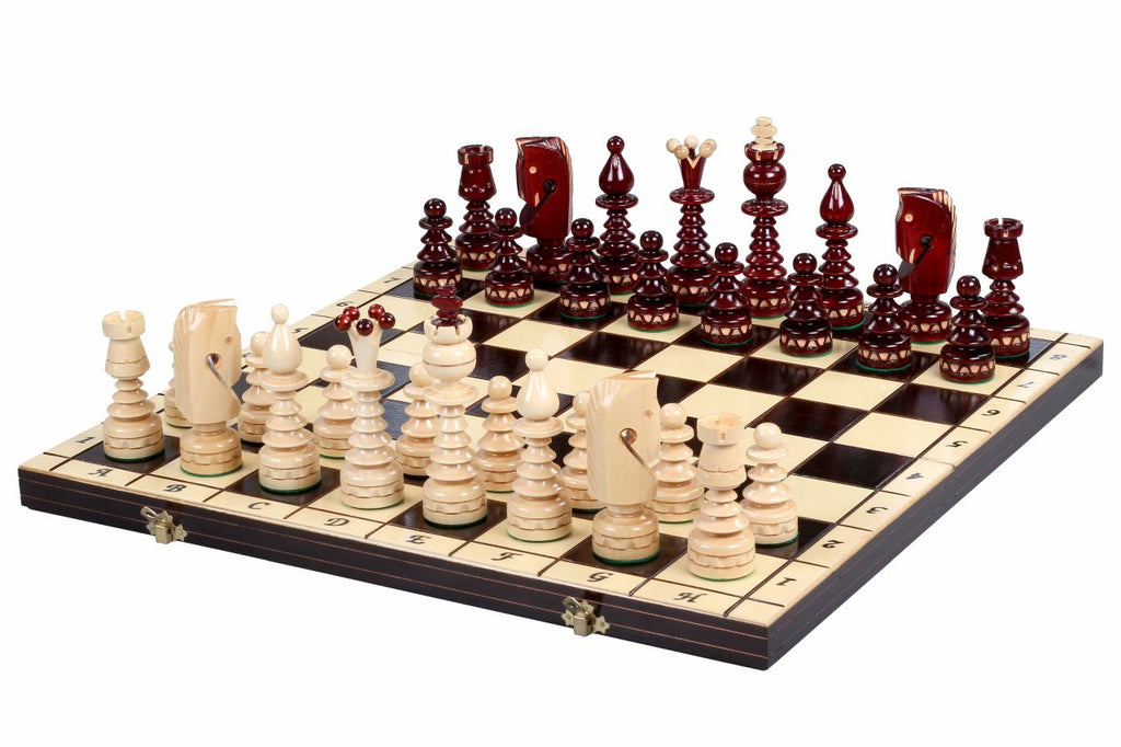 Jeu d’Échecs Garde Française Échiquier en Bois d’Érable et de Bruyère Jeu d’Échecs Garde Française Échiquier en Bois d’Érable et de Bruyère