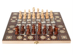 Charger l&#39;image dans la galerie, echiquier en bois jeu d&#39;echec en bois fait main echiquier en bois ancien jeu d&#39;échecs en bois jeu d&#39;echec en bois pliable pièces d&#39;echec en bois
