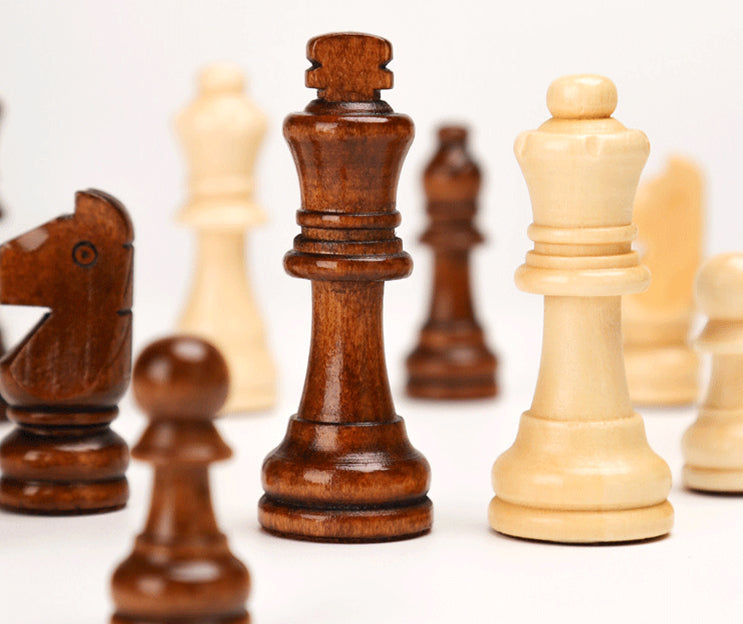 pièces d'échecs en bois magnétique aimenté stauton pièces d'échiquier originales