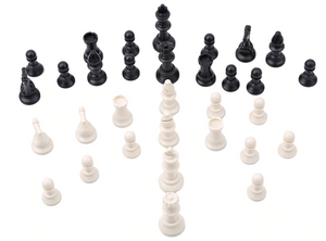 LSS Pièce d'échecs Jeu d'échecs en plastique PS 32 pièces d'échecs avec LSS Pièce d'échecs Jeu d'échecs en plastique PS 32 pièces d'échecs avec